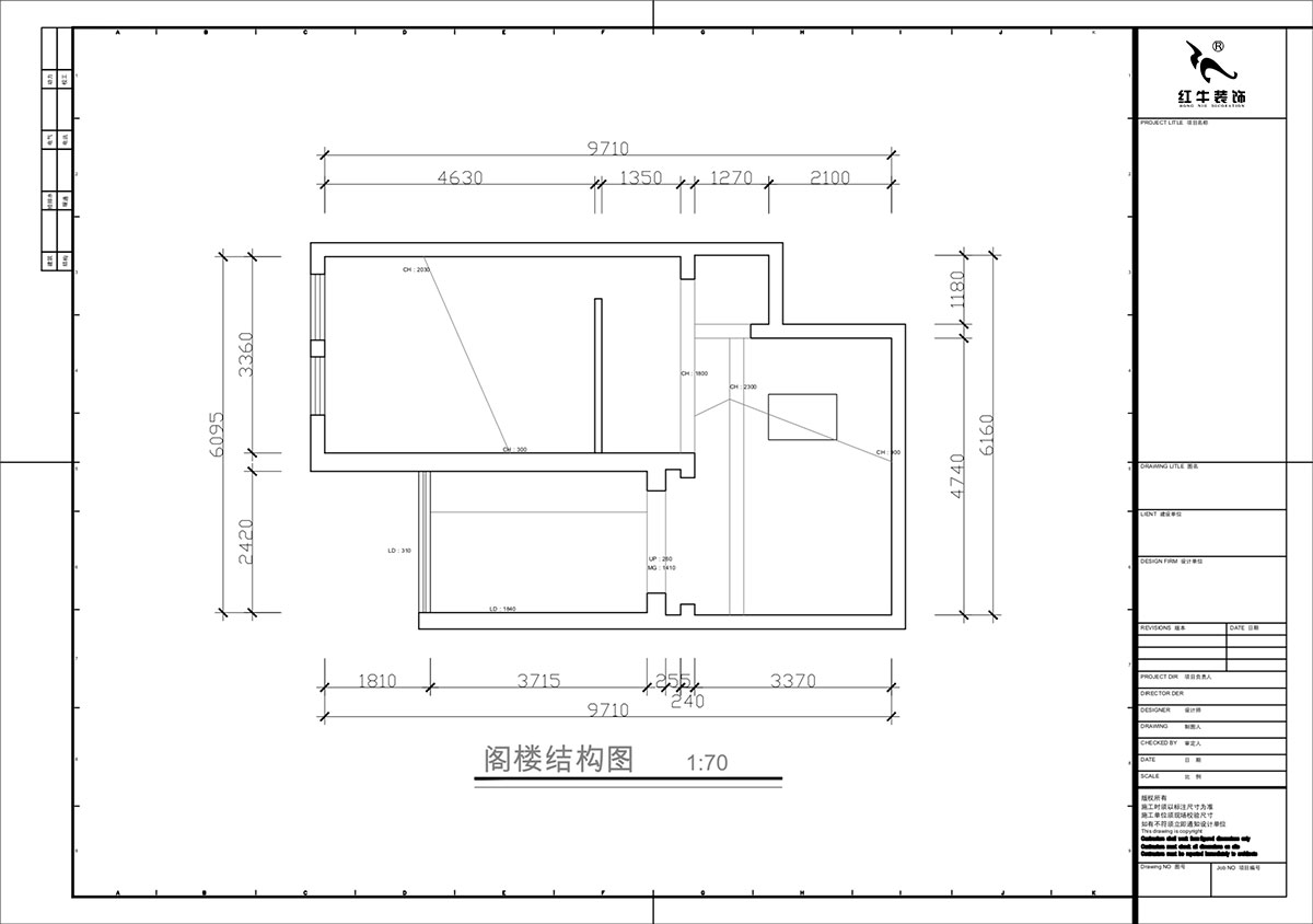蒋琛｜奥体新城翠杉园15-507-(72+40)㎡-中古风｜复式｜2室1厅1卫+阁楼｜老房装修｜定制家｜全包12万｜00_05阁楼原始结构图